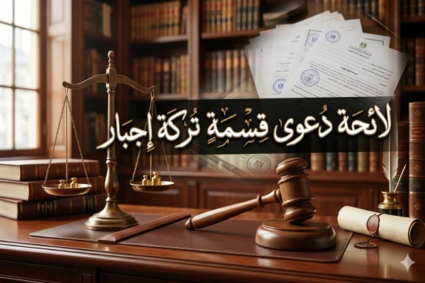 لائحة دعوى قسمة تركة إجبار بأفضل صيغة 2026