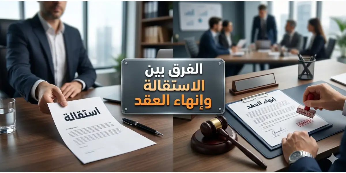 الفرق بين الاستقالة وإنهاء العقد
