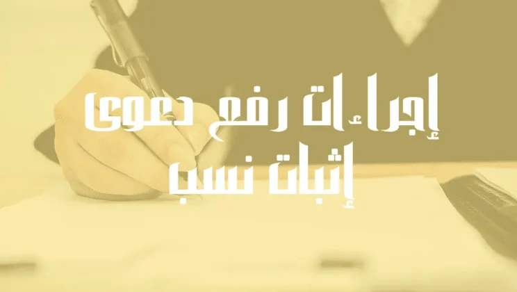 دعوى إثبات النسب بالمحكمة