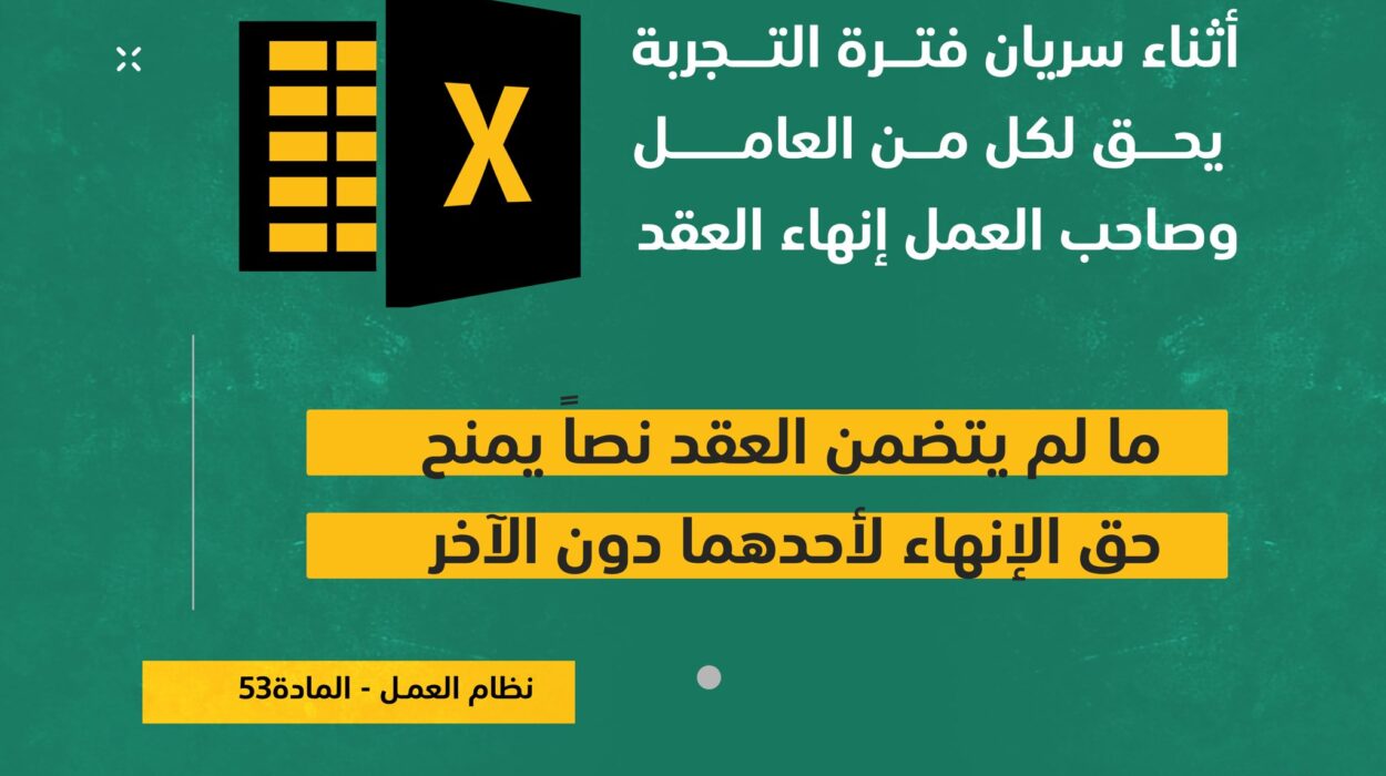 إنهاء العقد خلال فترة التجربة