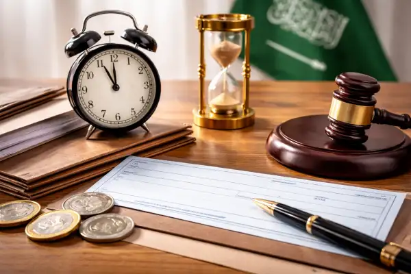 متى يسقط الحكم في قضايا الشيكات السعودية