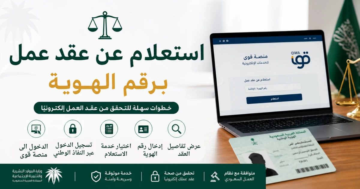 استعلام عن عقد عمل برقم الهوية