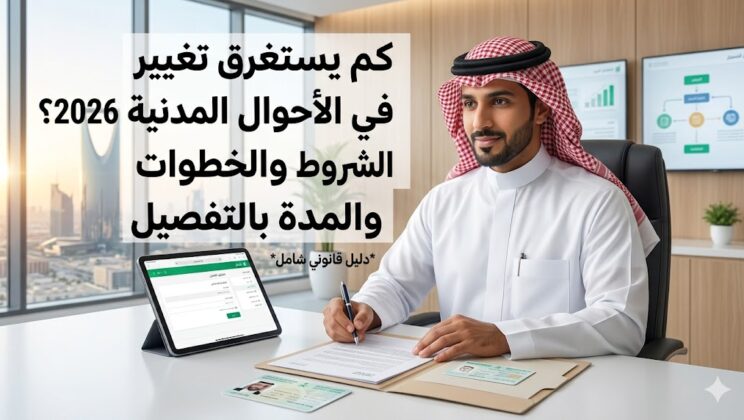كم يستغرق تغيير الاسم في الأحوال المدنية 2026؟ الشروط والخطوات والمدة بالتفصيل