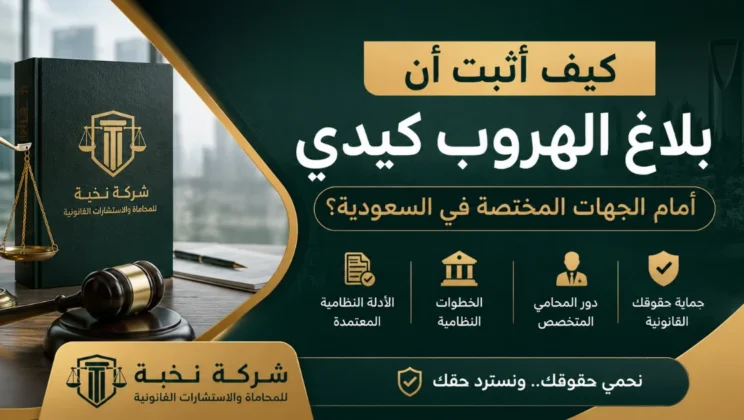 كيف أثبت أن بلاغ الهروب كيدي في السعودية؟ احمِ حقوقك وأسقط بلاغ التغيب فوراً